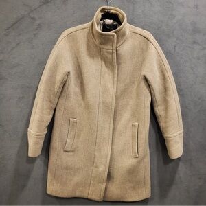 J. Crew Classic Tan Pea Coat Size 4